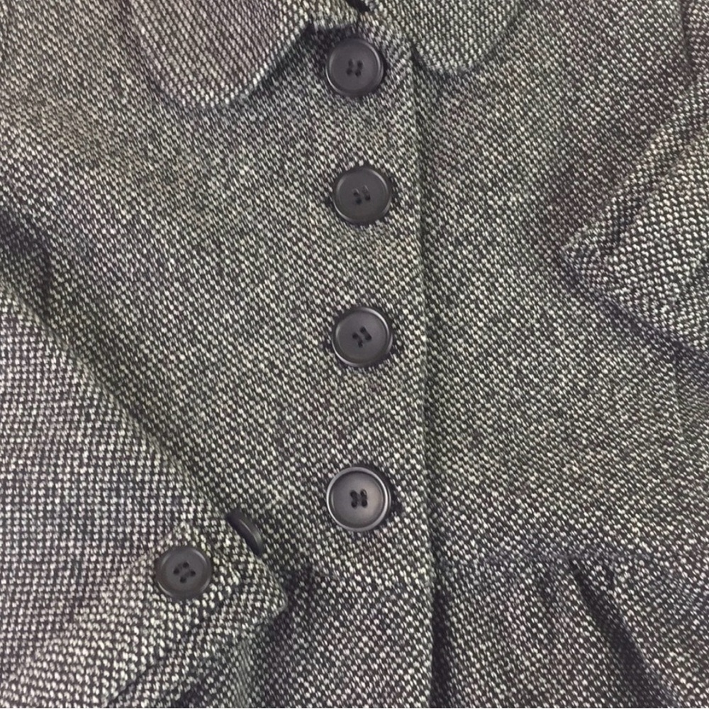 H&M Gray Tweed Peplum Blazer - Picture 5 of 10